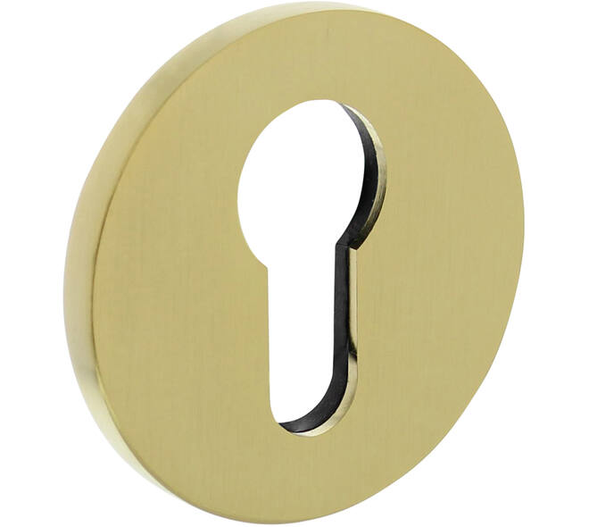 Olivari pc-rozet rond 51x5mm met nokken en doorgaande bevestiging Messing mat titaan PVD