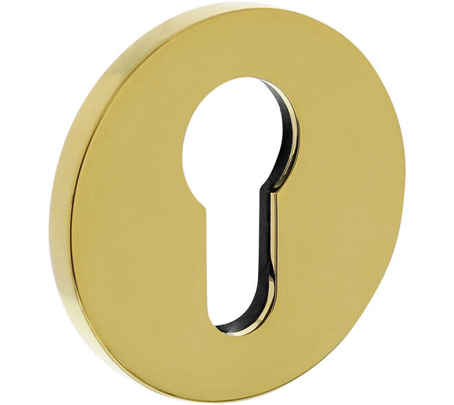 Olivari pc-rozet rond 51x5mm met nokken en doorgaande bevestiging Messing titaan PVD