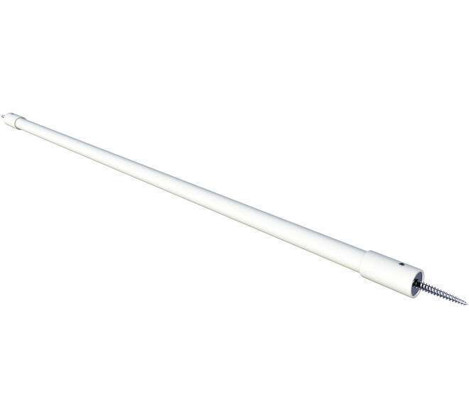SecuBar Twist Staal set op de dag wit 99cm