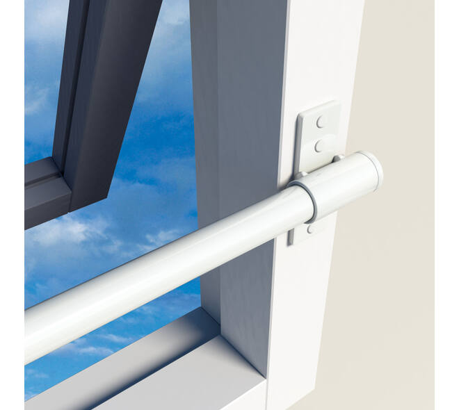 SecuBar Twist Staal set op de dag wit 99cm