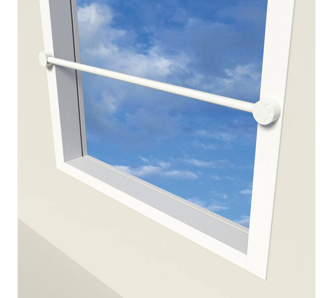 SecuGuard Doorvalbeveiliging SlimLine set op de dag wit130cm