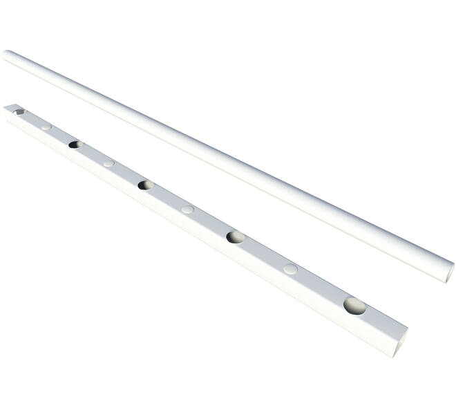 SecuBar Fix & Go 5 spijls  set max 1m (rail) x 1.5m (buis)