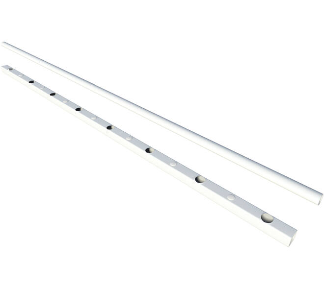SecuBar Fix & Go 8 spijls  set max 1.5m (rail) x 1m (buis)