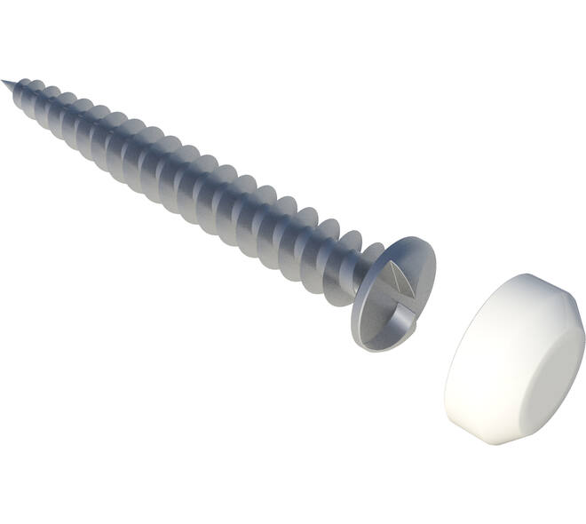SecuMax Anti-inbraakschroef wit (22x)