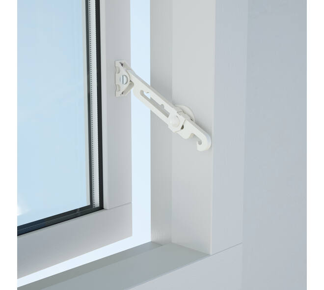 SecuMax Raamuitzetter buitendraaiend wit