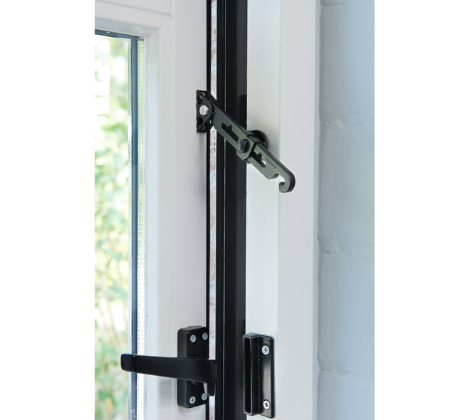 SecuMax Raamuitzetter buitendraaiend Blackline