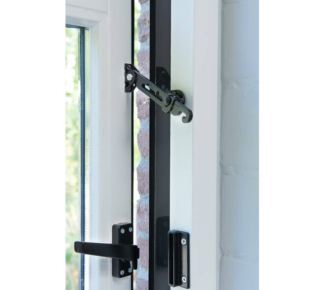 SecuMax Raamuitzetter buitendraaiend Blackline