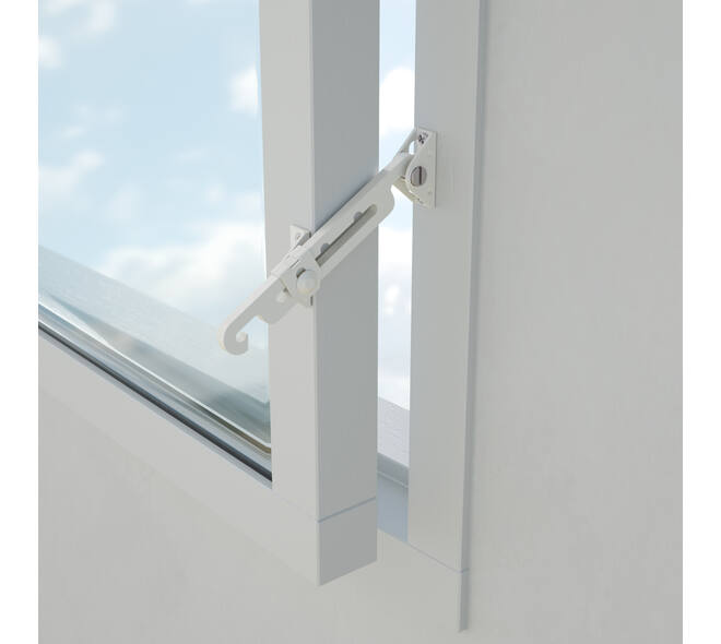 SecuMax Raamuitzetter binnendraaiend wit
