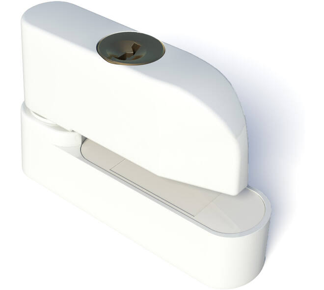 SecuMax Raamgrendel afsluitbaar wit