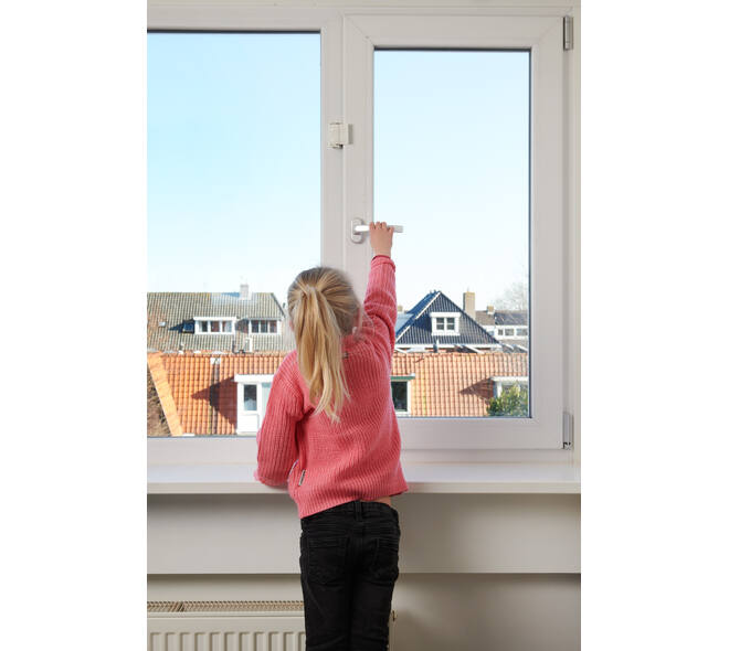 SecuMax Draaikiep raam grendel wit