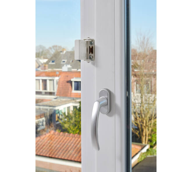 SecuMax Draaikiep raam grendel wit
