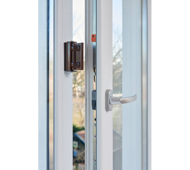 SecuMax Draaikiep raam grendel XL bruin
