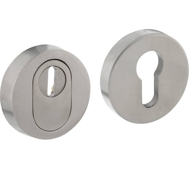 SKG3 veiligheidsrozetten rond verdekt ø52x12mm profielcilindergat met kerntrekbeveiliging PVD titaan mat