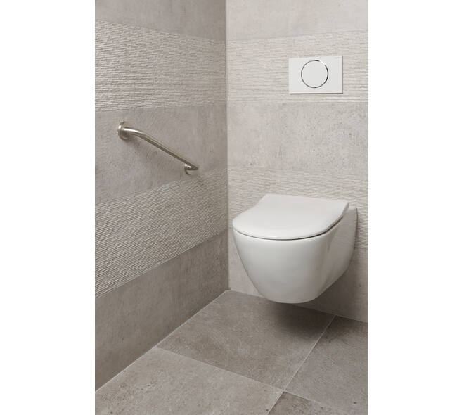 SecuCare Wandbeugel 45cm RVS geborsteld Ø25