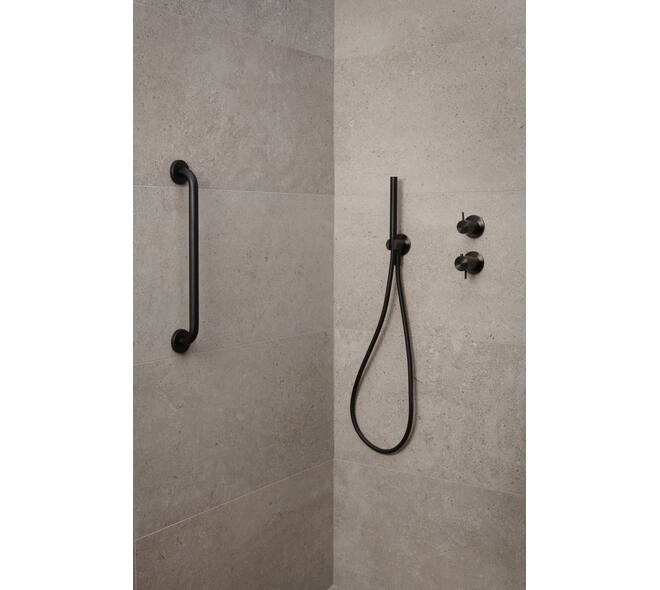 SecuCare Wandbeugel 45cm RVS Ø25 Zwart