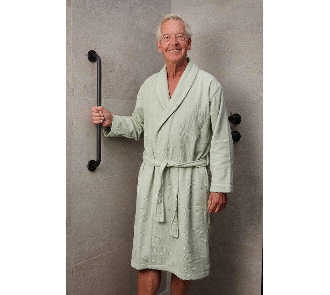 SecuCare Wandbeugel 60cm RVS Ø25 Zwart