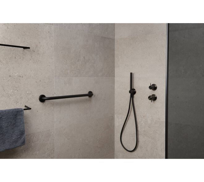 SecuCare Wandbeugel 60cm RVS Ø25 Zwart