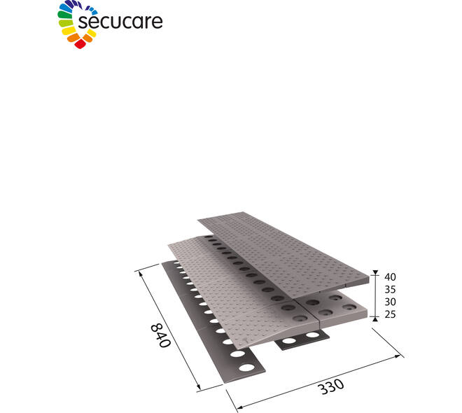 SecuCare Drempelhulp set 2, 84x4x33cm