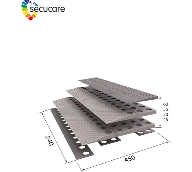 SecuCare Drempelhulp set 3, 84x6x45cm