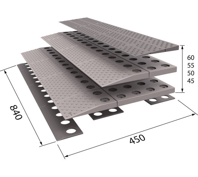 SecuCare Drempelhulp set 3, 84x6x45cm