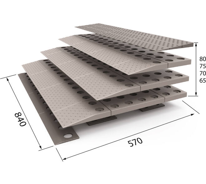 SecuCare Drempelhulp set 4, 84x8x57cm