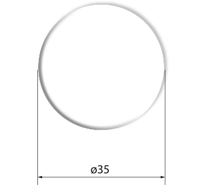 SecuCare Anti slip sticker rond 35mm, wit (32)