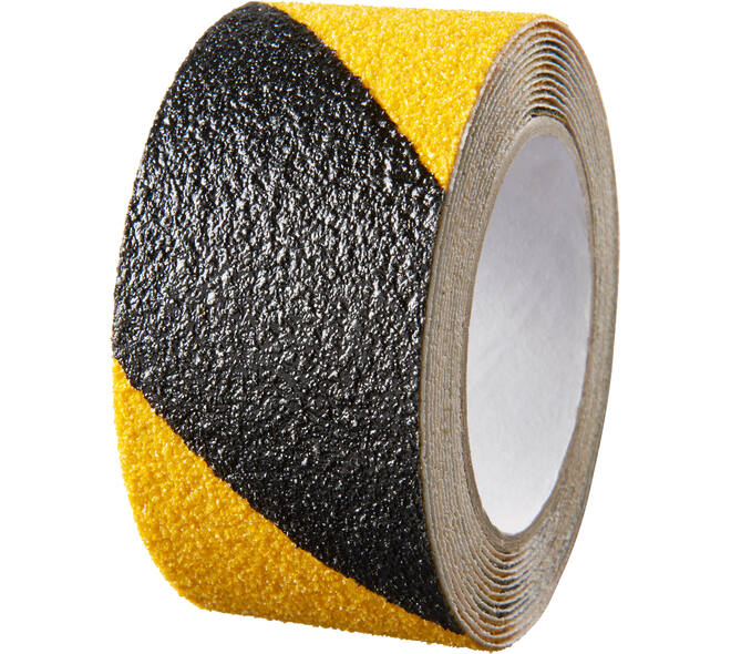 SecuCare Anti slip sticker op rol, 50x3000mm, zwart/geel
