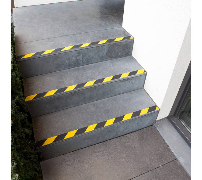 SecuCare Anti slip sticker op rol, 50x3000mm, zwart/geel