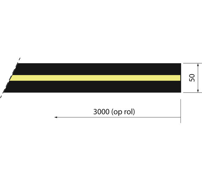 SecuCare Anti slip sticker op rol, 50x3000mm, zwart/GiD