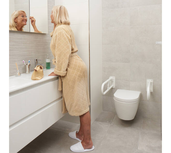 SecuCare Toiletrolhouder tbv toilet klapbeugel Basic wit