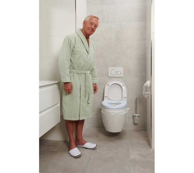 SecuCare Toiletverhoger comfort kussen, blauw