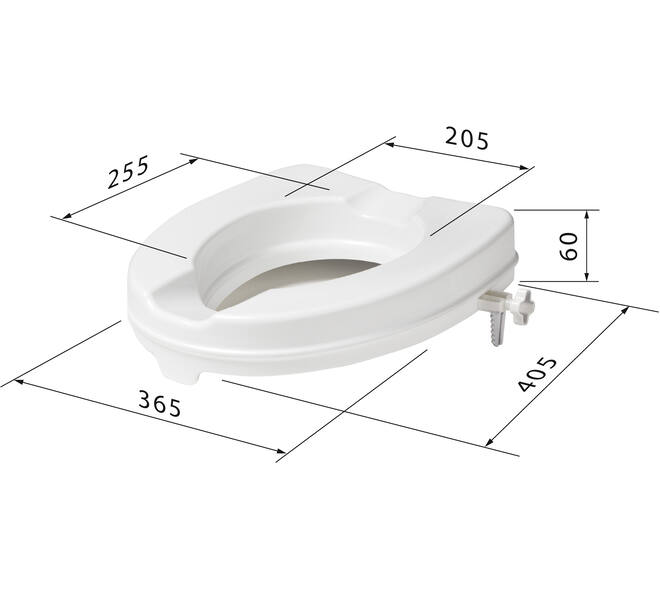SecuCare Toiletverhoger, 6cm hoog