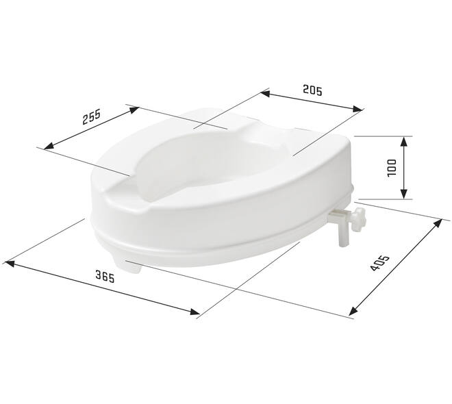 SecuCare Toiletverhoger, 10cm hoog