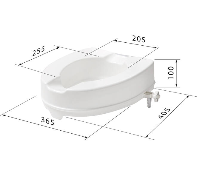 SecuCare Toiletverhoger, 10cm hoog