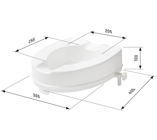 SecuCare Toiletverhoger, 10cm hoog