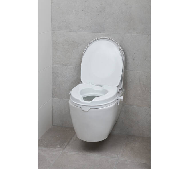 SecuCare Toiletverhoger met klep, 6cm hoog