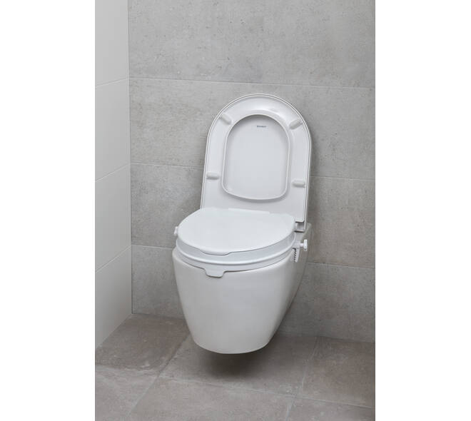 SecuCare Toiletverhoger met klep, 6cm hoog