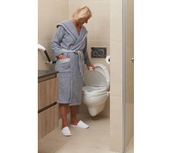 SecuCare Toiletverhoger met klep, 6cm hoog