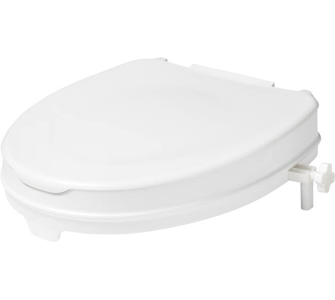 SecuCare Toiletverhoger met klep, 6cm hoog