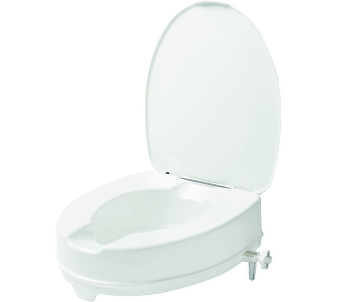 SecuCare Toiletverhoger met klep, 10cm hoog