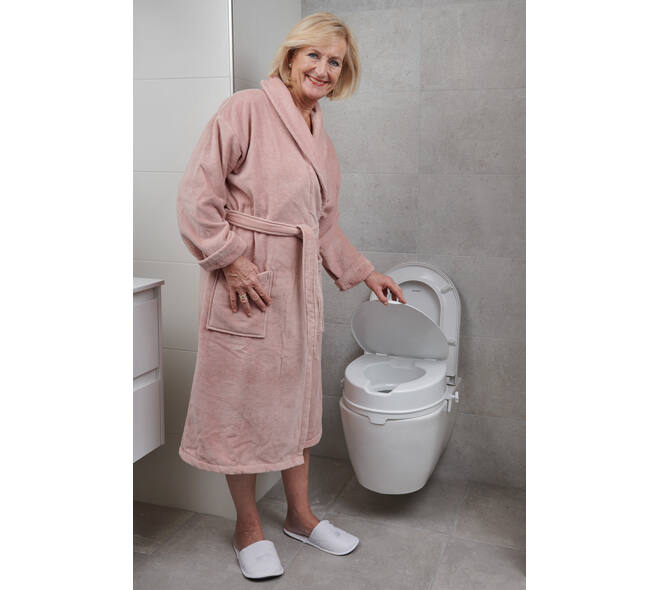 SecuCare Toiletverhoger met klep, 10cm hoog