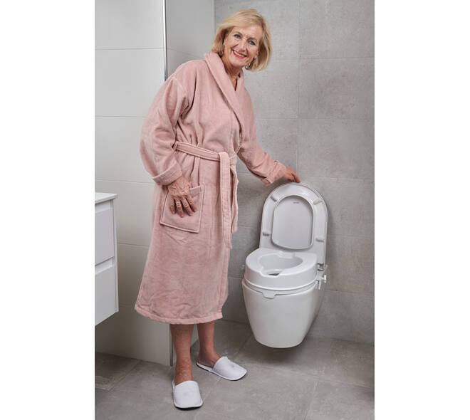 SecuCare Toiletverhoger met klep, 10cm hoog