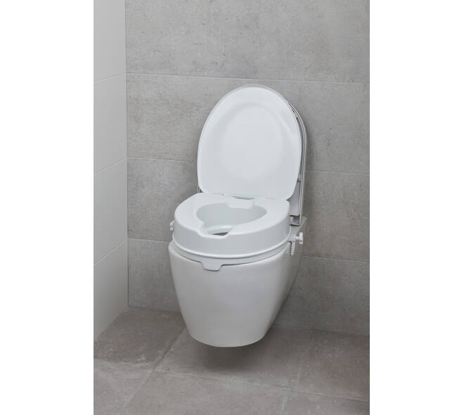 SecuCare Toiletverhoger met klep, 10cm hoog
