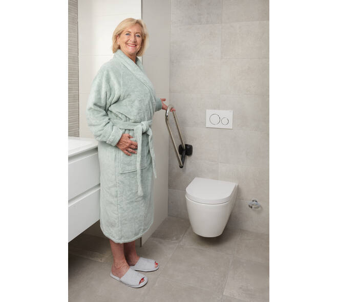 SecuCare Toiletbeugel opklapbaar Premium RVS Chroom, 70cm