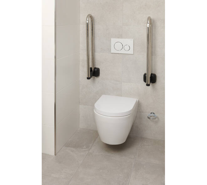 SecuCare Toiletbeugel opklapbaar Premium RVS Chroom, 70cm
