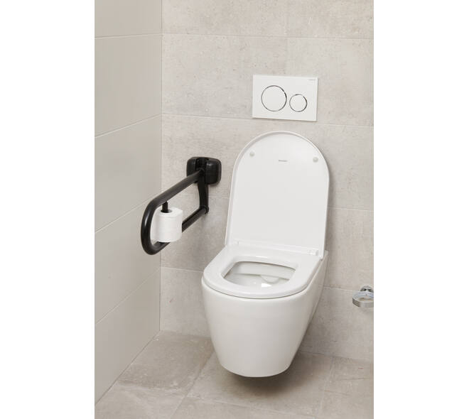 SecuCare Toiletrolhouder Premium Zwart
