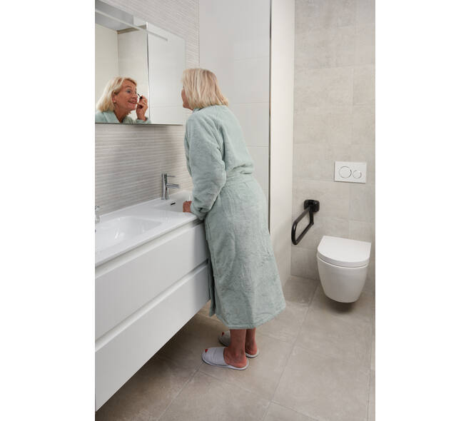 SecuCare Toiletbeugel opklapbaar Premium Zwart, 70cm