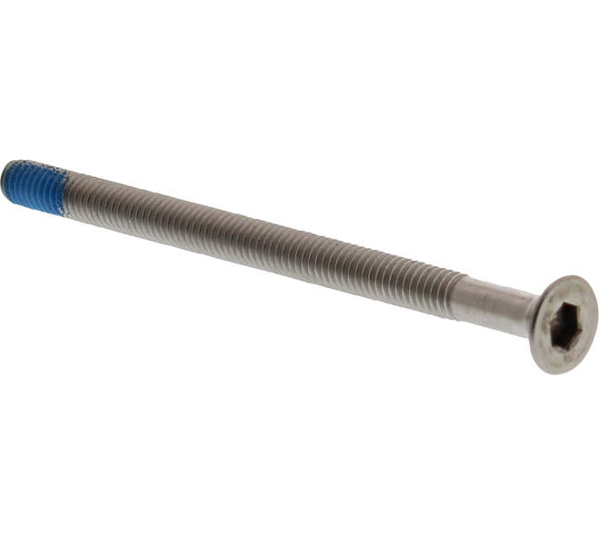 BI6K schroef PK RVS A2  dd.62-68mm voor FLush plaatschilden en plaatrozetten met borgmiddel loctite Bi6ksleutel 3.0mm