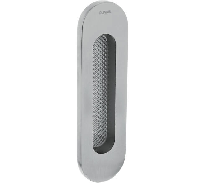Olivari schuifdeurkom Vico ovaal 128x37mm Chroom mat