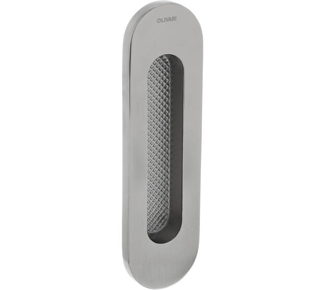 Olivari schuifdeurkom Vico ovaal 128x37mm RVS mat titaan PVD